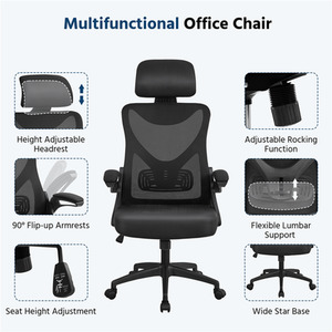 Black / 11.4kg Yaheetech Ergonomic High Back Office Chair shot 10858163
