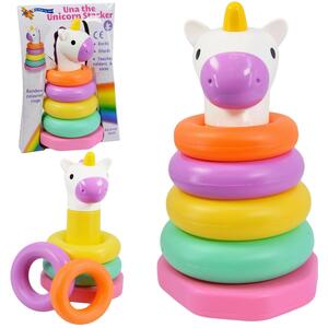 Una The Unicorn Baby Stacking Rings Toy Fun Activity Game