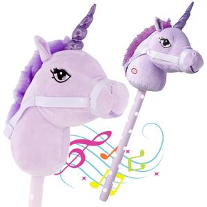 Unicorn Hobby Horse with Galloping Neighing Sounds