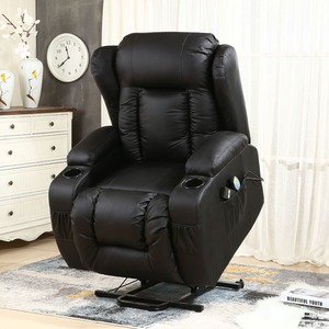 Caesar Electric Rise Recliner Winged Leather Armchair