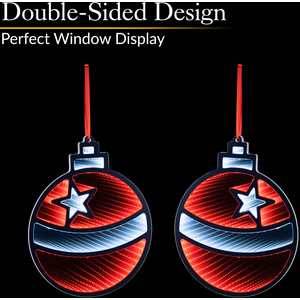 Multi-colour / Bauble Christmas Infinity Tunnel Light shot 11589689