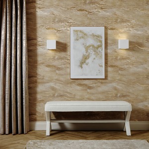 Nirvana Metallic Wallpaper in Gold and Silver