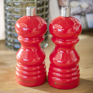 MasterClass Set of 2 Capstan Salt or Pepper Mill with Interchangeable Caps, 12cm