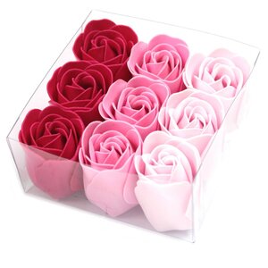 Set of Pink Rose Soap Flowers Luxury Bath Gift Favors