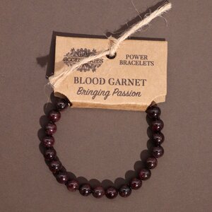 Blood Garnet Power Bracelet - Uplifting  Elegant Gift Idea