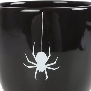 Spider Teacup Elegant Dark Tea Mug