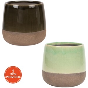 Glaze Stone Plant Pot