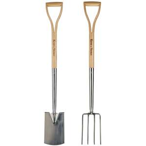 Kent & Stowe Garden Life Digging Spade and Fork Duo - 40% lighter, 91.5 cm