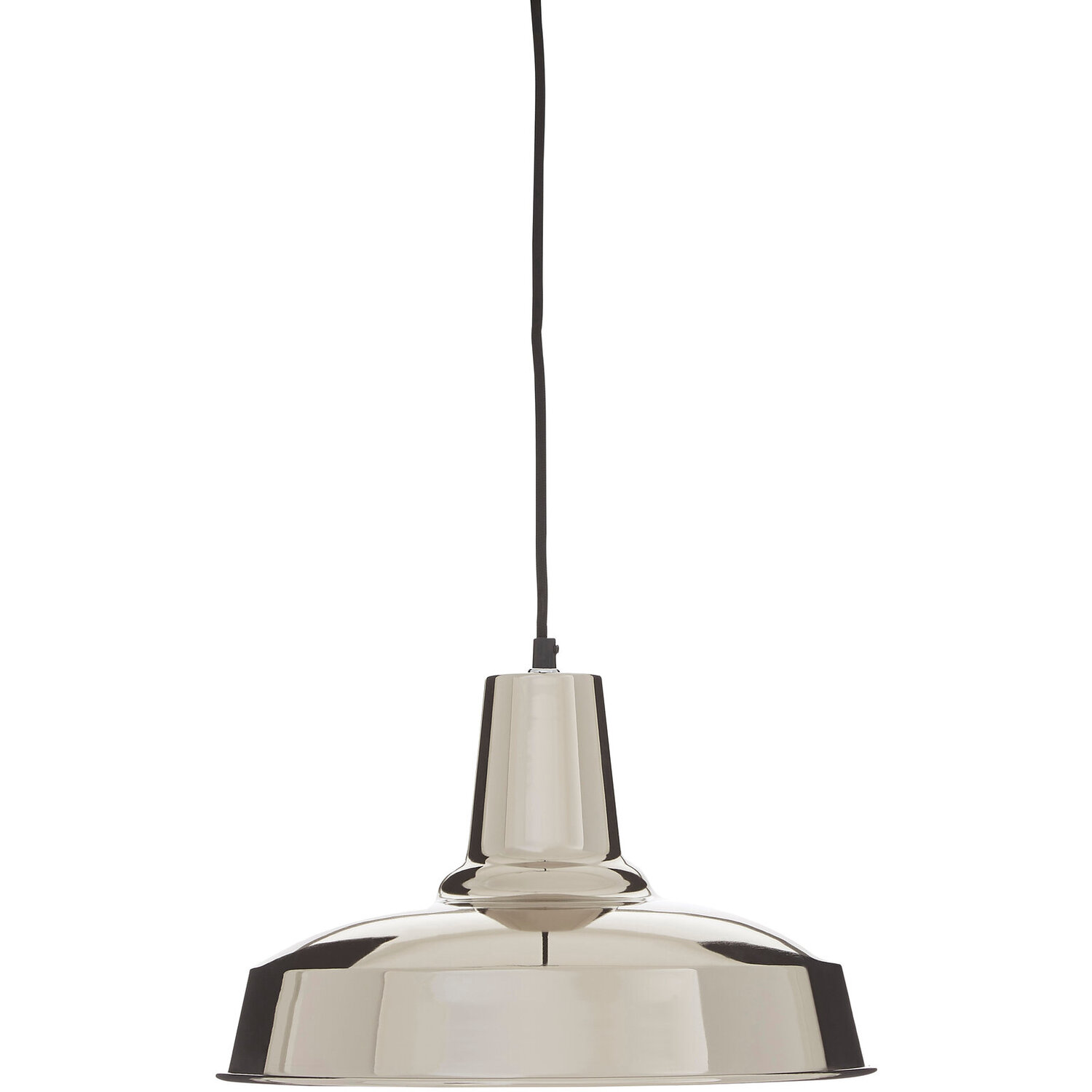 New Foundry Deep Plate Aluminium Pendant Light - Silver