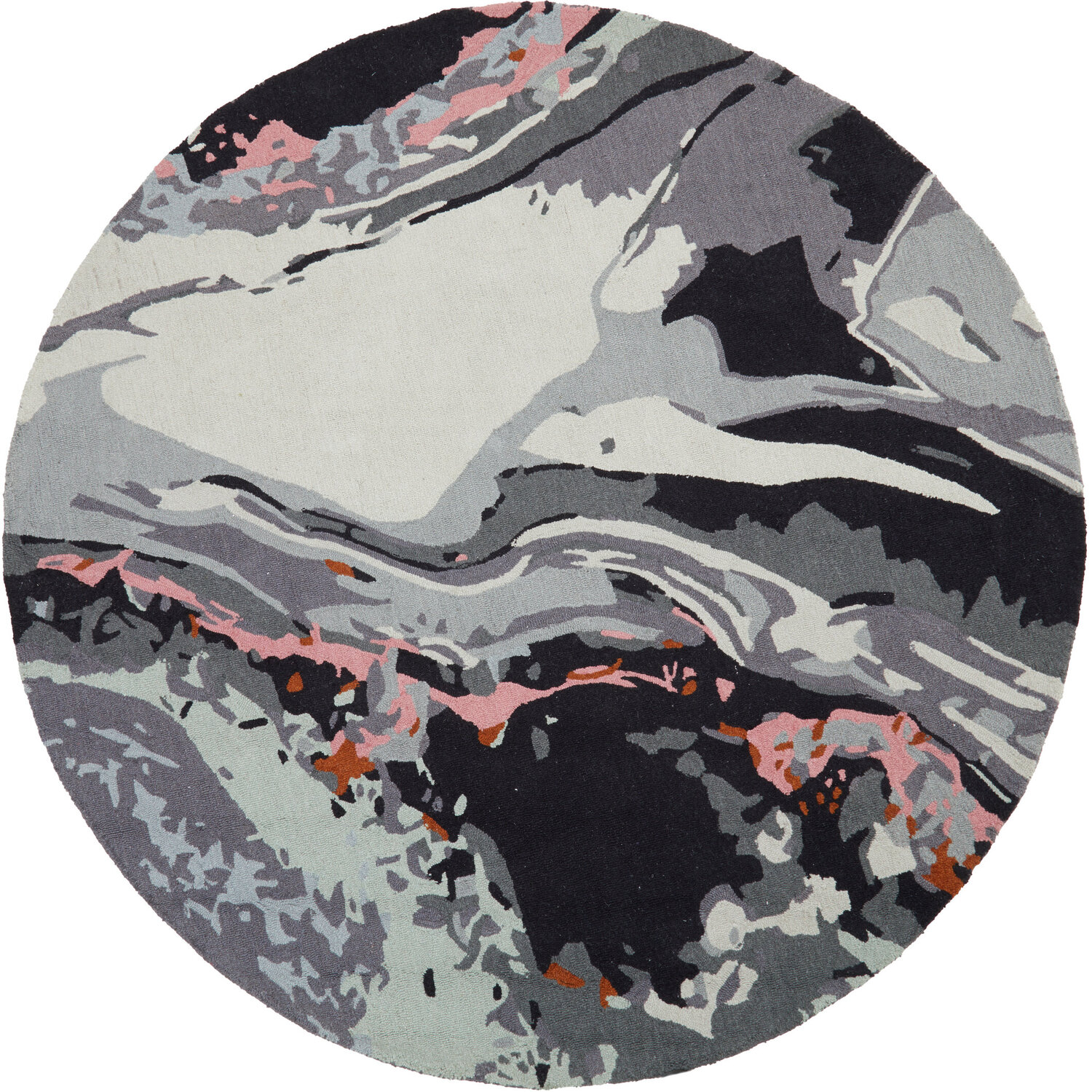 Bosie Moyo Round Rug - Multicolour