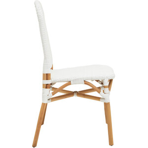 Manado Natural and White Rattan Dining Chair