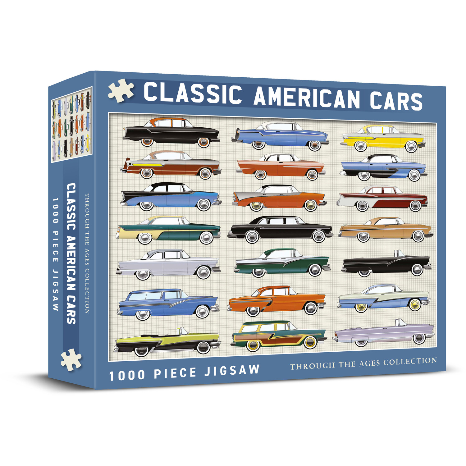 B&Q - Classic American Cars 1000 Piece Jigsaw - Image 2