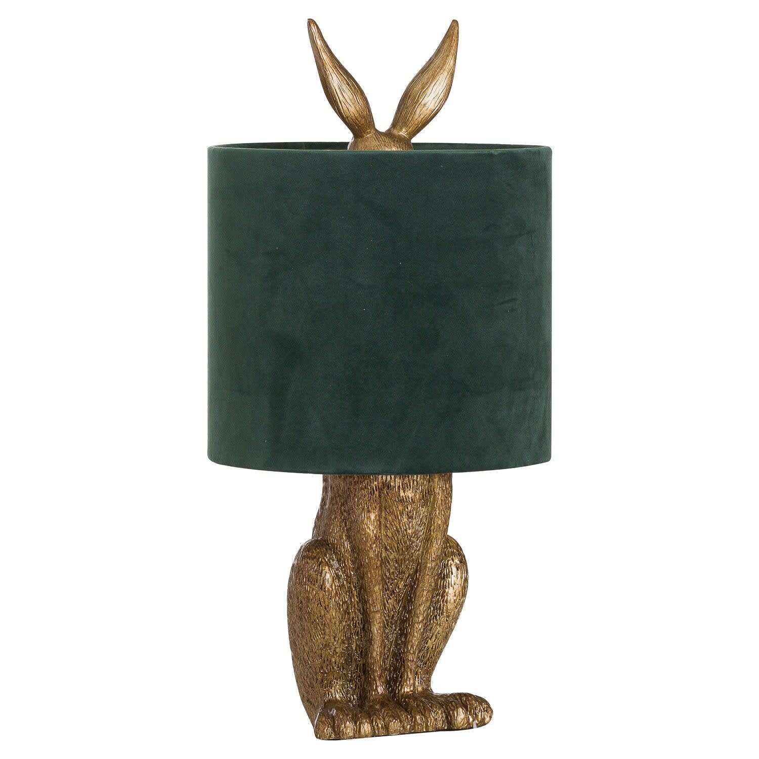 Image of Belves Antique Gold Hare Table Lamp&hellip;