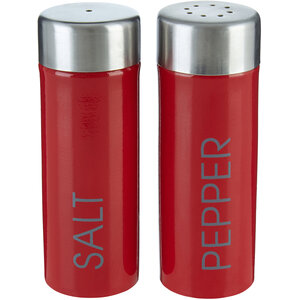 Liberty Red Enamel Salt and Pepper Set