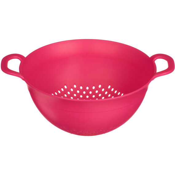 Elon Hot Pink Small Plastic Colander With Handles