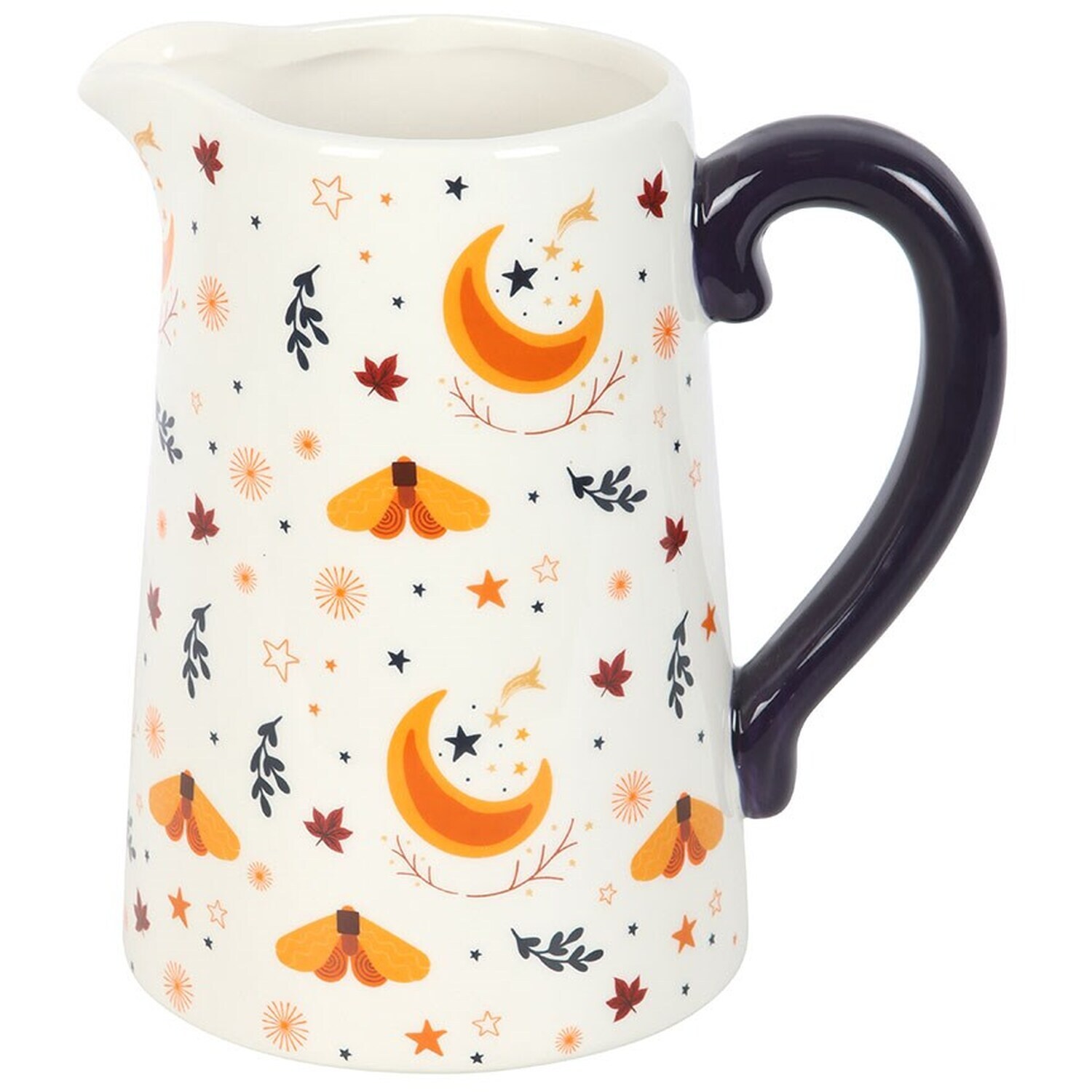 Autumn Magic Harvest Moon Print Ceramic Flower Jug - Multicolour