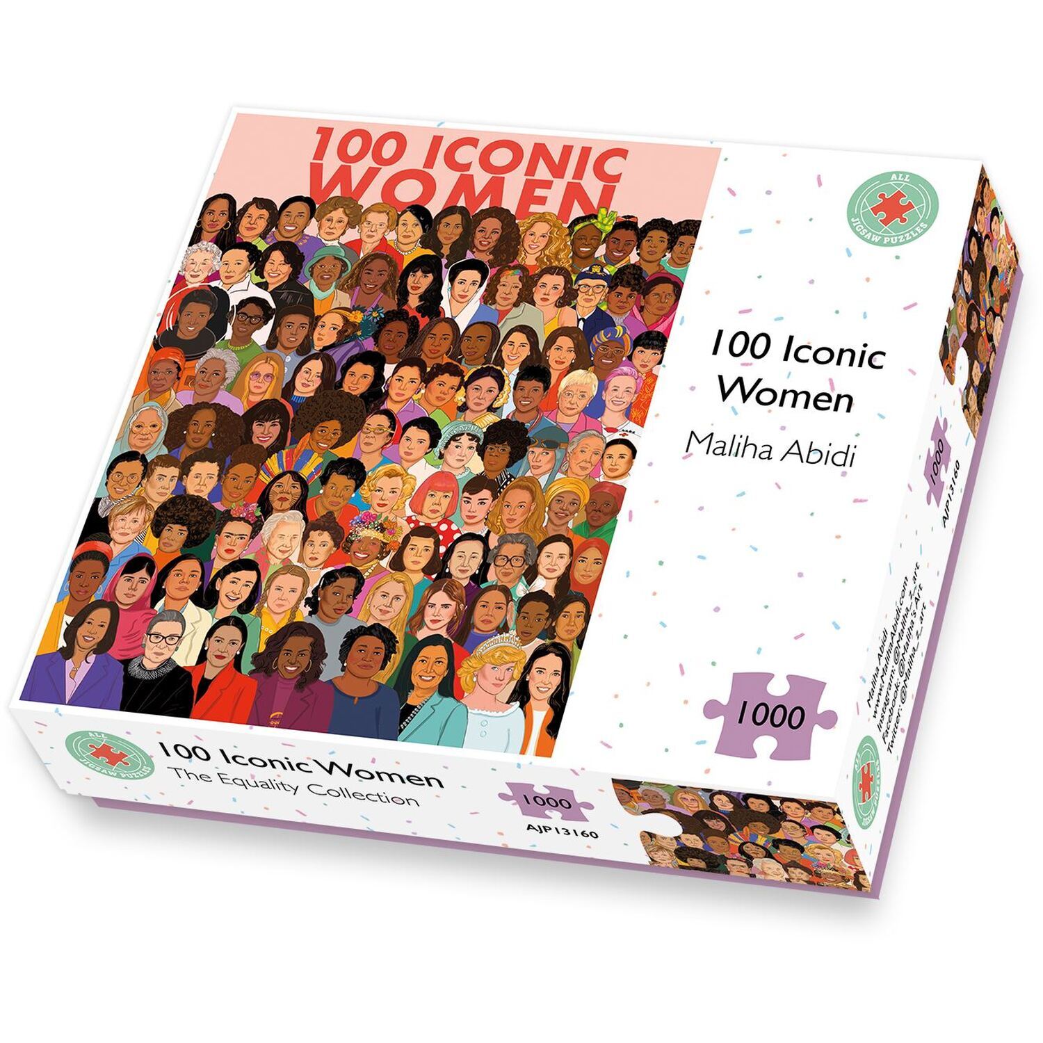 100 Iconic Women 1000 Piece Jigsaw Puzzle