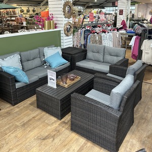 SHG Edgerton Rattan 7 Seater Sofa Set