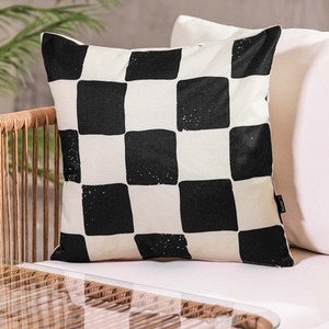 2 Pack Cushion 43x43 Kyoto Fabric, Checkerboard Mono