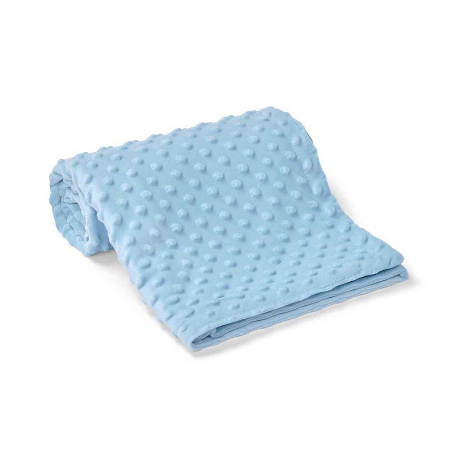 Brand Lab Minky Embossed Blanket in Light Blue