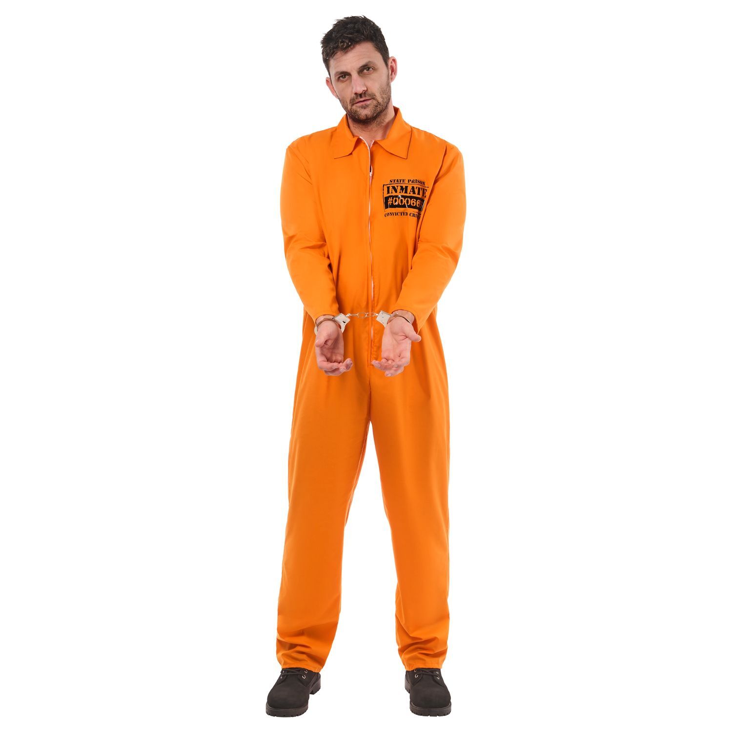 Bristol Novelty Unisex Adult Convict Costume - Orange / Xl