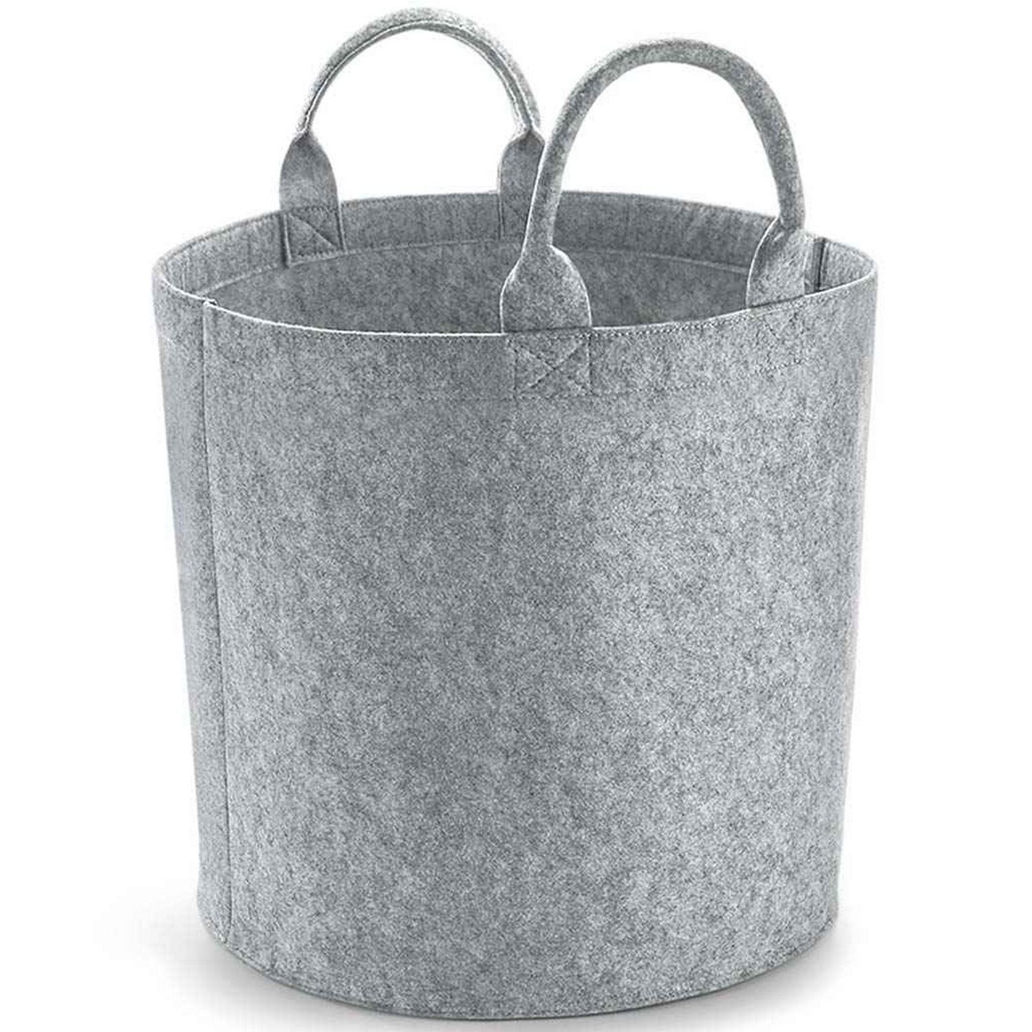 Bagbase Felt Laundry Basket - Grey Melange Melange