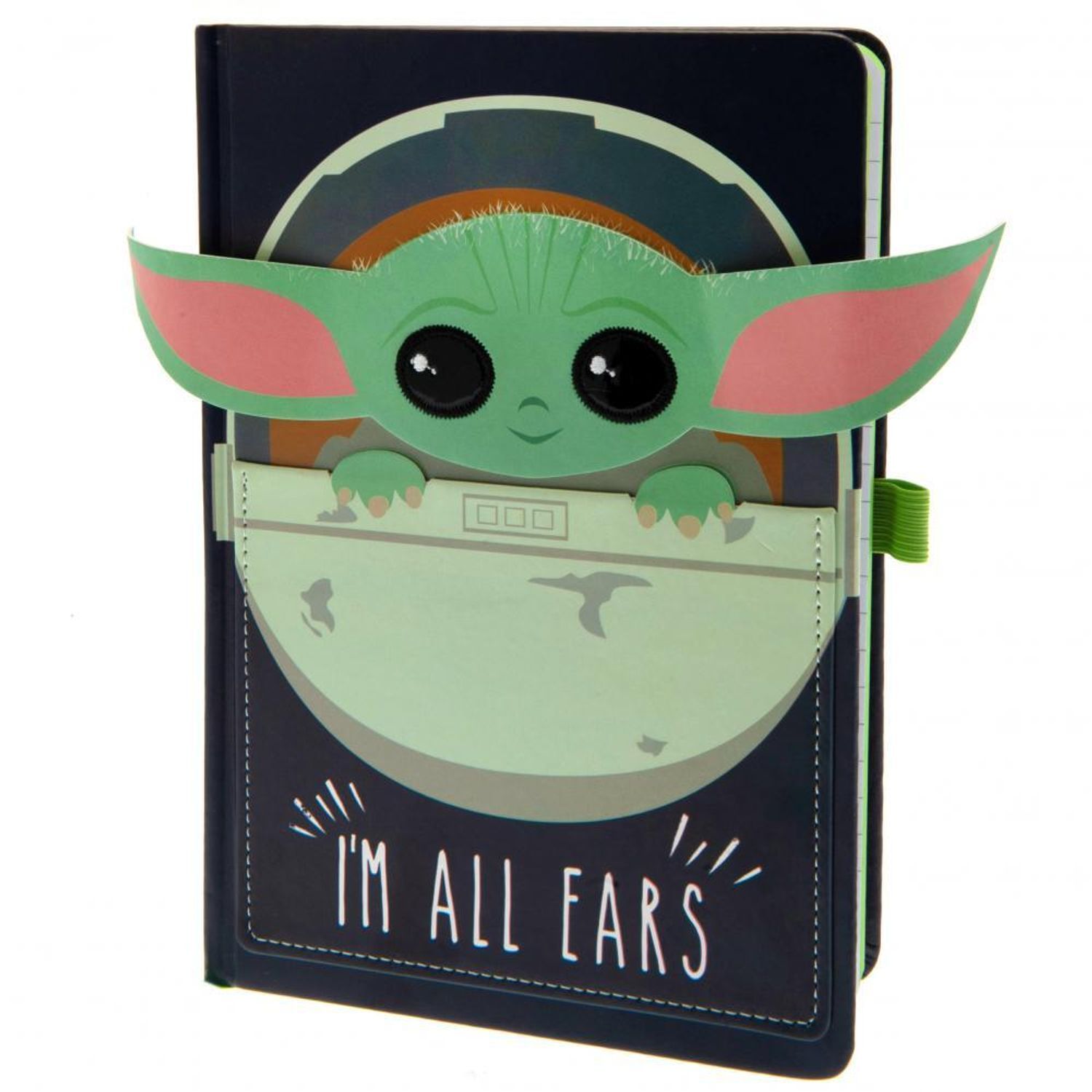 Star Wars Im All Ears A5 Notebook - Navy Blue/Green
