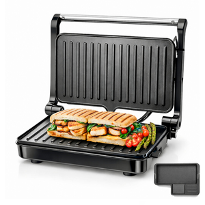 Panini Press Grill Non Stick 180 Degree Lay Flat Opening