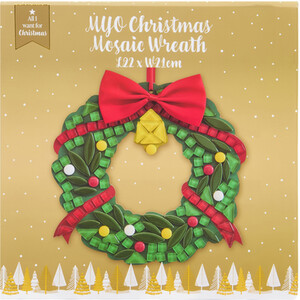 Make Your Own Christmas Mosaic Wreath