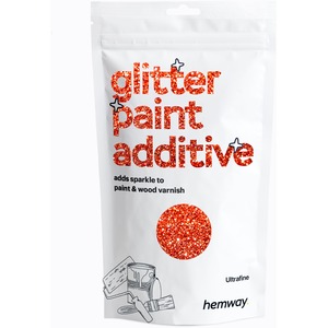Hemway Glitter Paint Additive, Red Holographic Ultrafine Size 100g