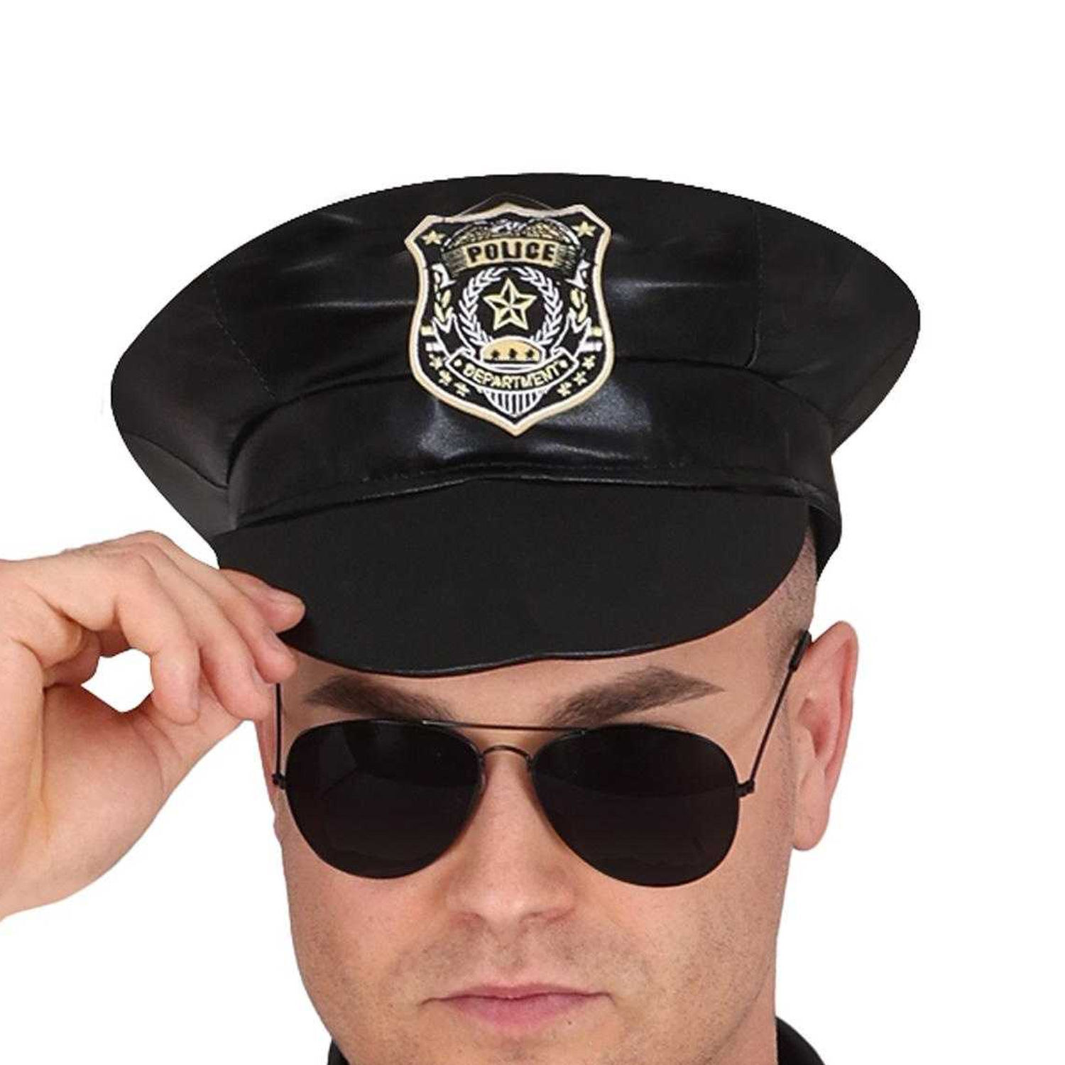 Fiestas Guirca Mens Mr Sexy Police Costume Set - Black