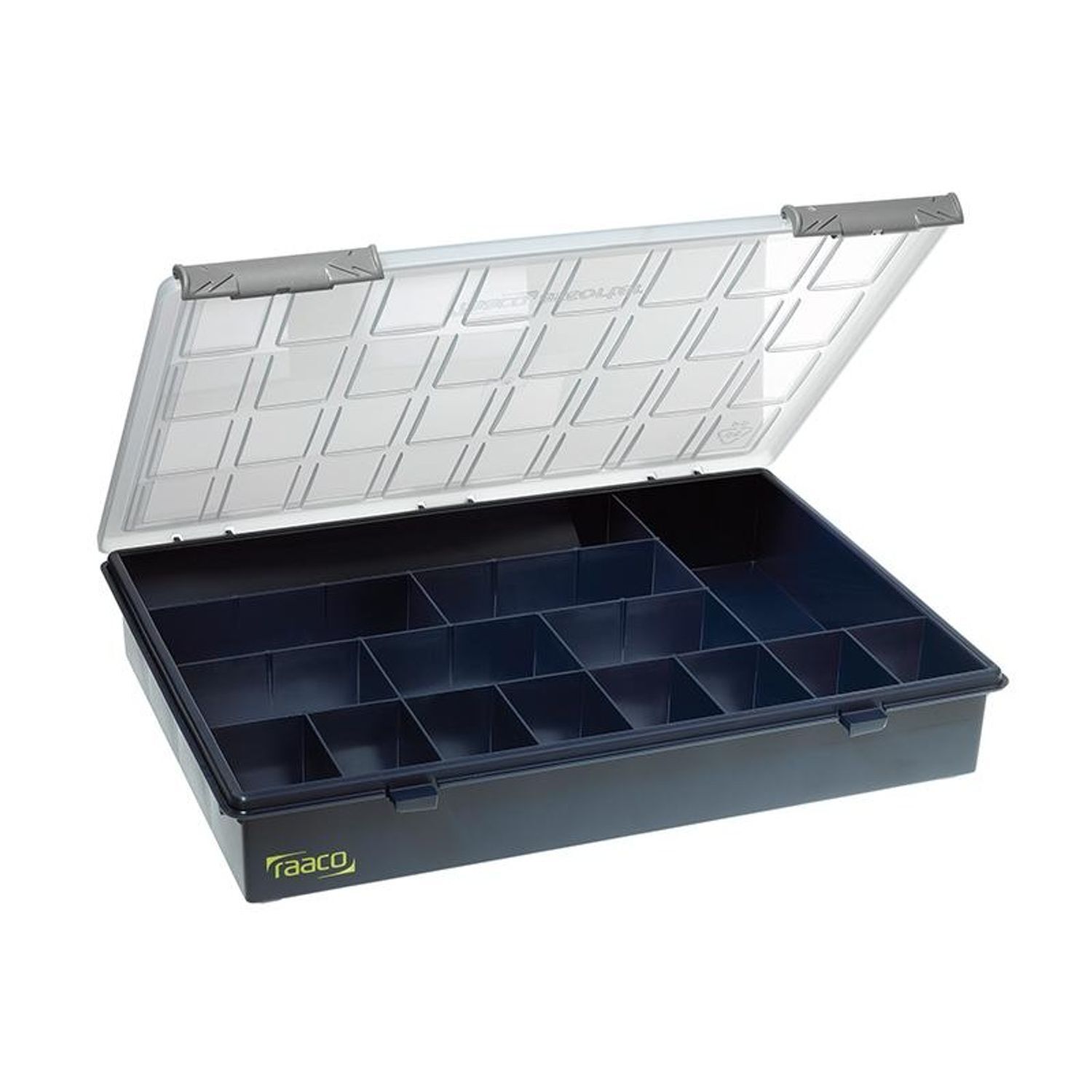 Raaco A4 Profi Service Case Assorter 15 Fixed Compartments - Multi Colour