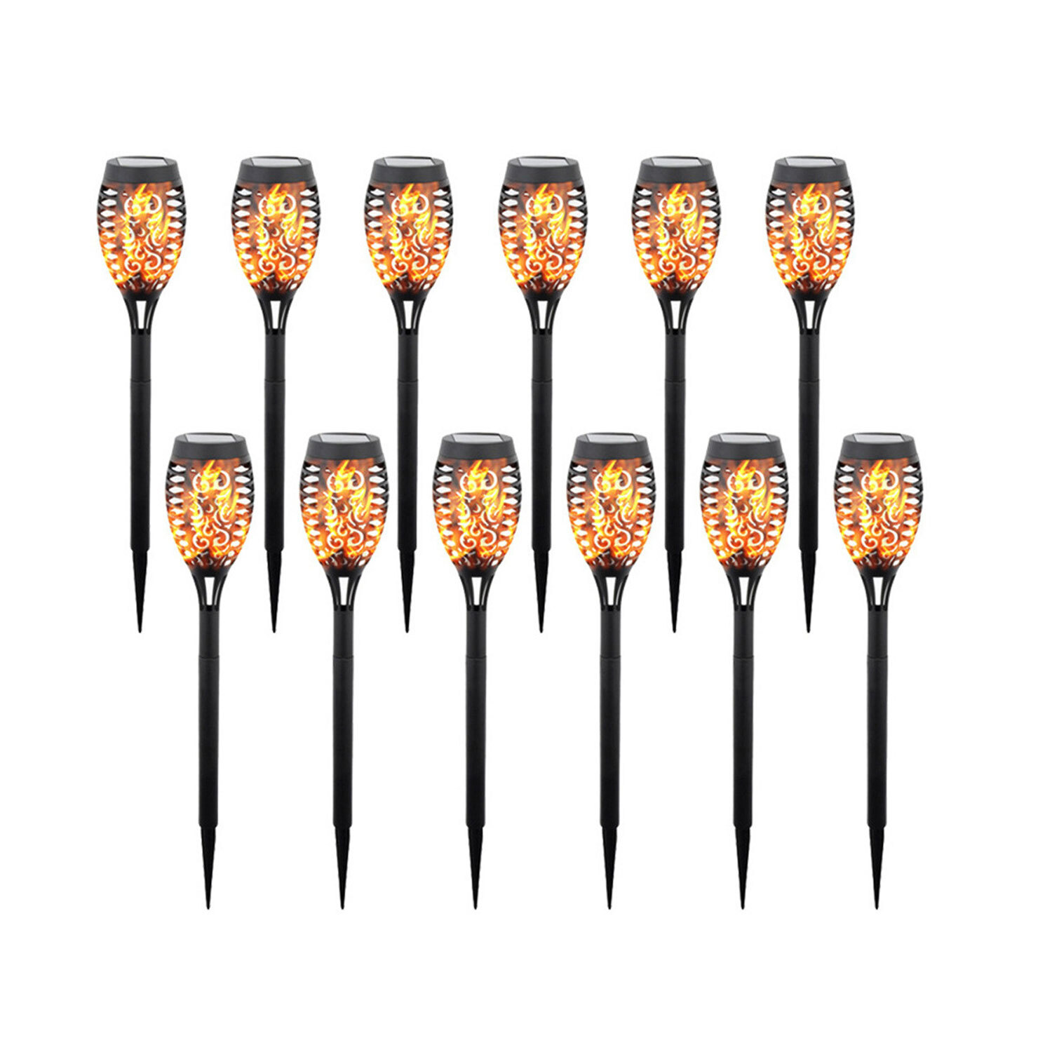 Latto Solar Garden Lights Outdoor Waterproof Led Pathway Lawn Stake Lights