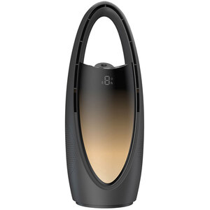 Bladeless Humidifying Desk Fan with Ambient Light Quiet USB Floor Fan