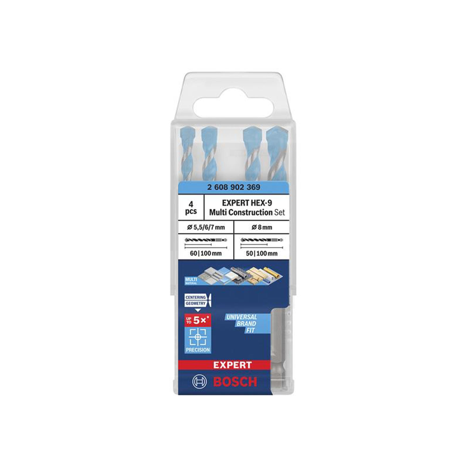 Bosch Expert Hex Shank Multi-Material Drill Bit Set 4 Pieces - Image 8