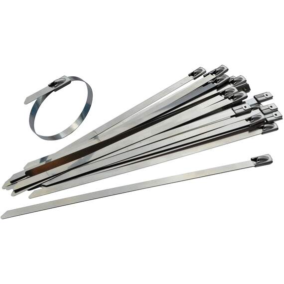 Faithfull heavy-duty cable ties white 9 x 905 mm pack of 10