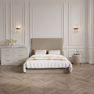 Berlin Tall Headboard Ottoman Bed