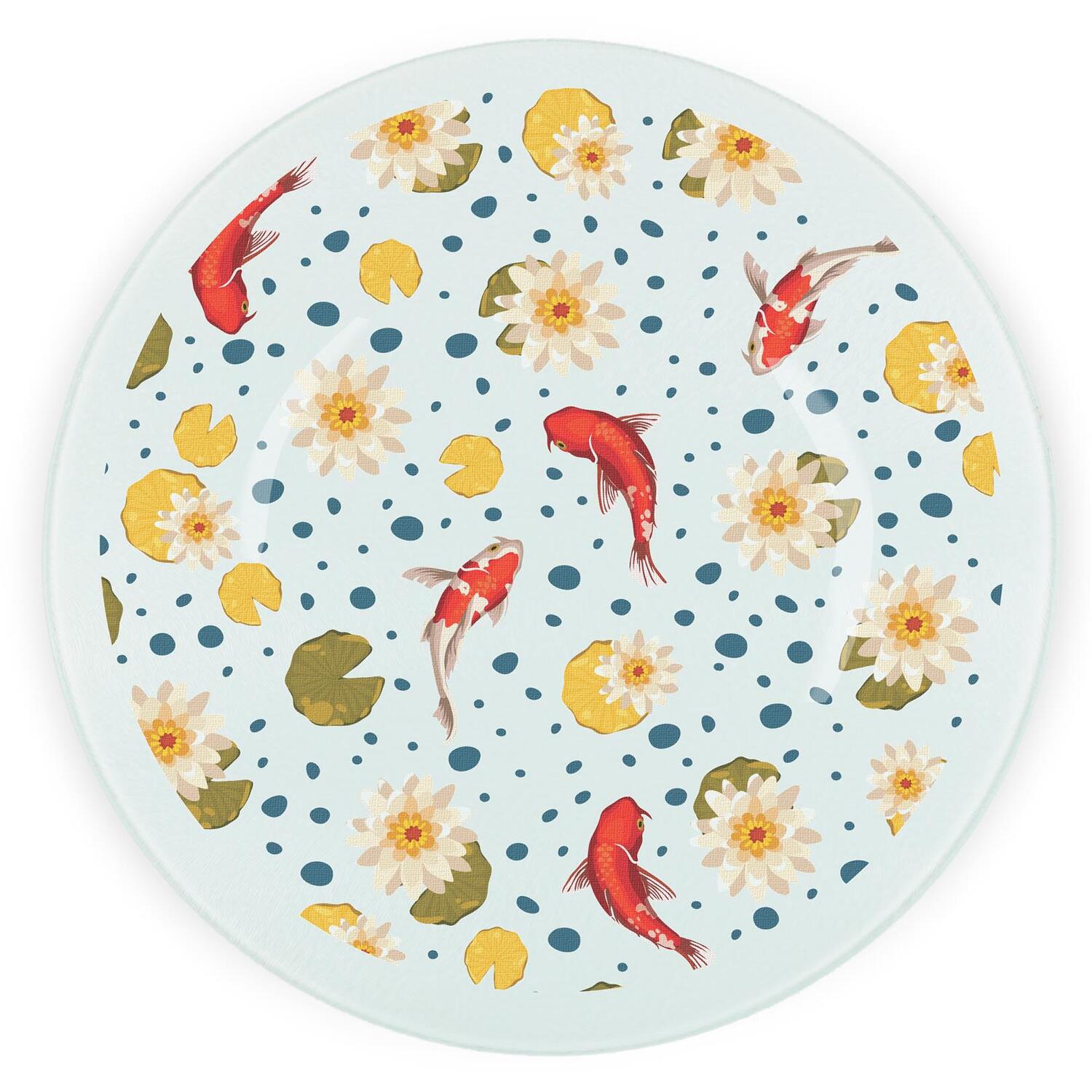 Image of Koi Fish Round Worktop Protector -&hellip;