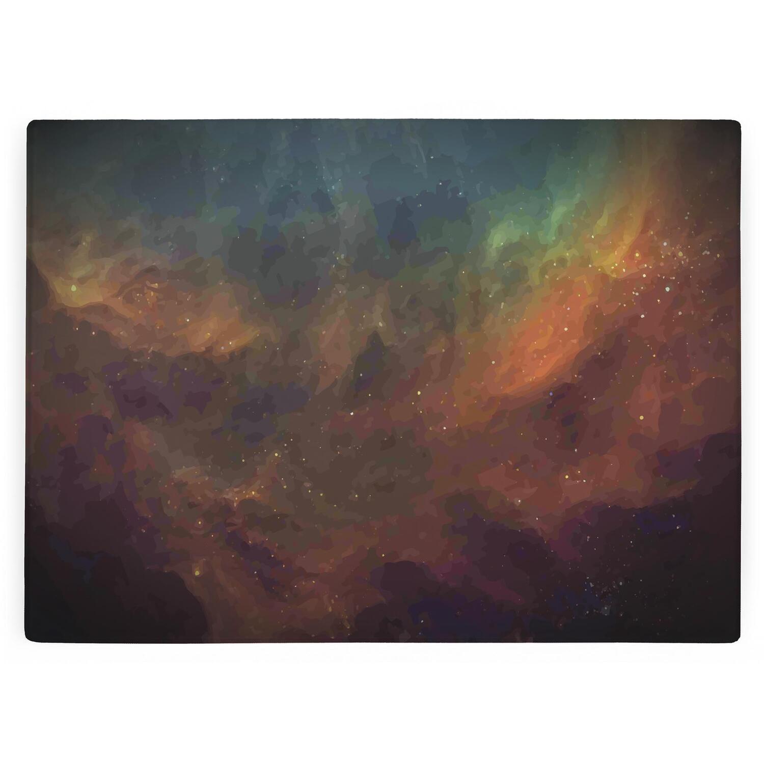 Image of Space Galaxy Large Glass Worktop Protector&hellip;