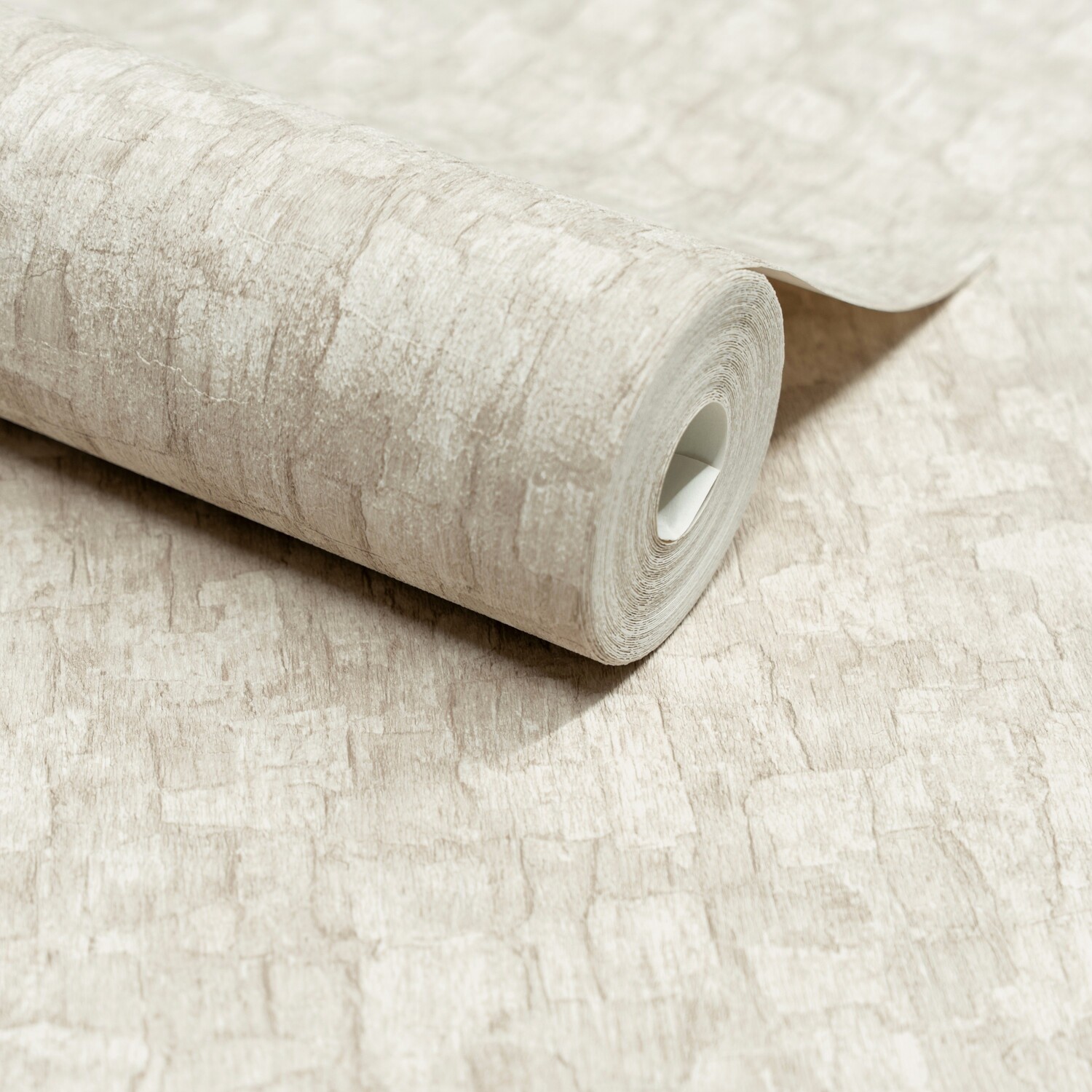 Grandeco Boutique Azobe Cork Effect Embossed Wallpaper - Beige
