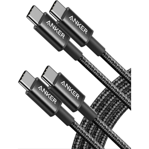 2 Pack Anker USB-C to USB-C Cable Nylon Braid 1 Metre 60W - for Apple iPhone, iPad, Android