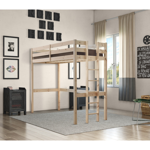 Memphis Heavy Duty High Sleeper Single Pine Bunk Bed