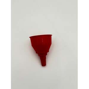 Replacement Funnel Small Red Plastic Funnel for Fuel, Oil, and Fluids