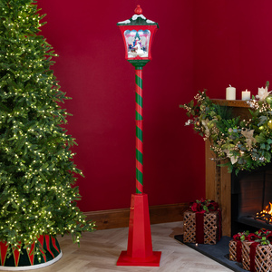 Green and Red Snowing Lantern