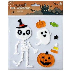 Skeleton Gel Window Stickers 10 Pack