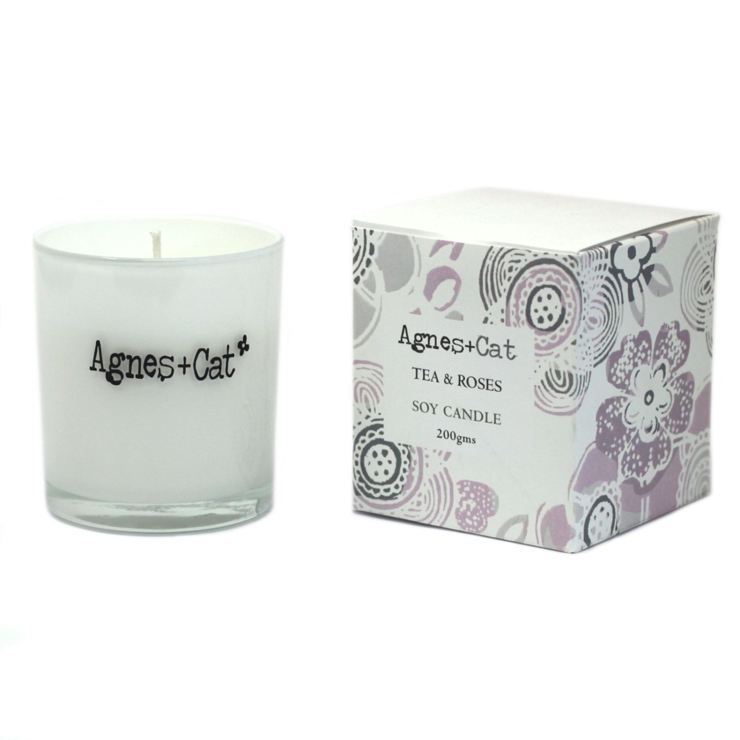  - Agnes And Cat Tea And Roses Soy Votive Candle - Image 3