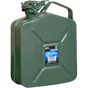 Samuel Alexander 5 Litre Metal Jerry Can for Fuel, Leak-Proof Locking Closure