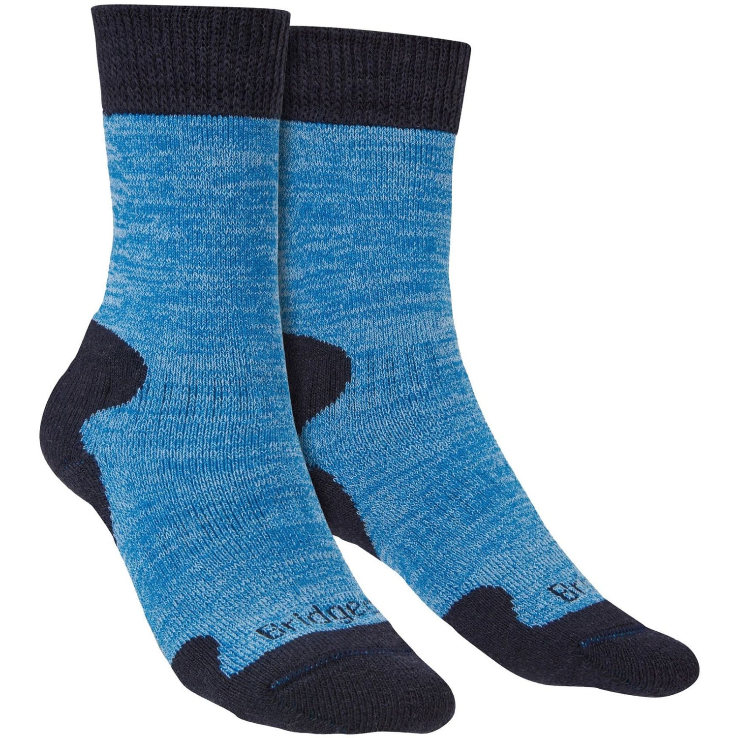 Bridgedale Women's Blue Explorer Heavyweight Merino Wool Cushioned Boot Socks In | Size: 7-8 - Image 2