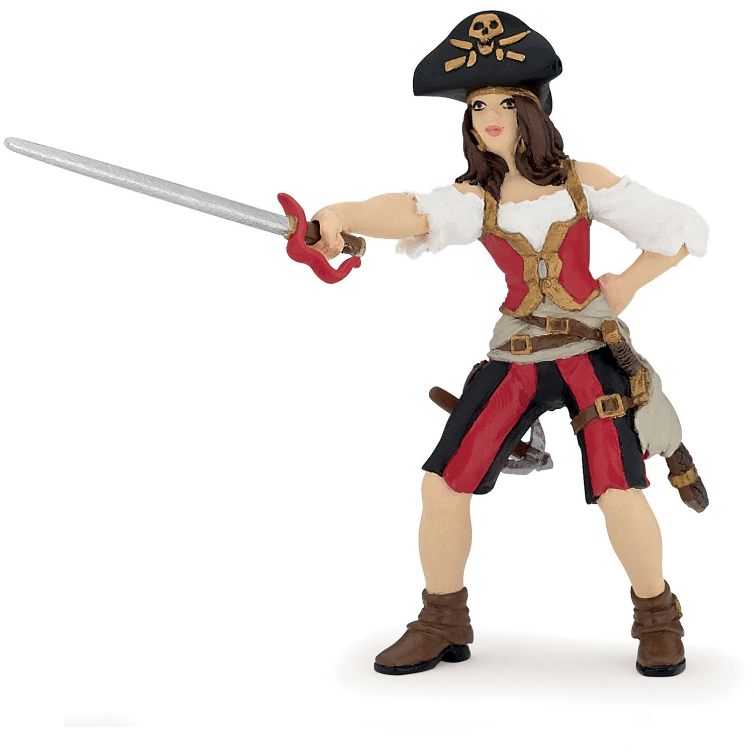 PAPO Pirates and Cosairs Lady Pirate Toy Figure - 39466 - White - White