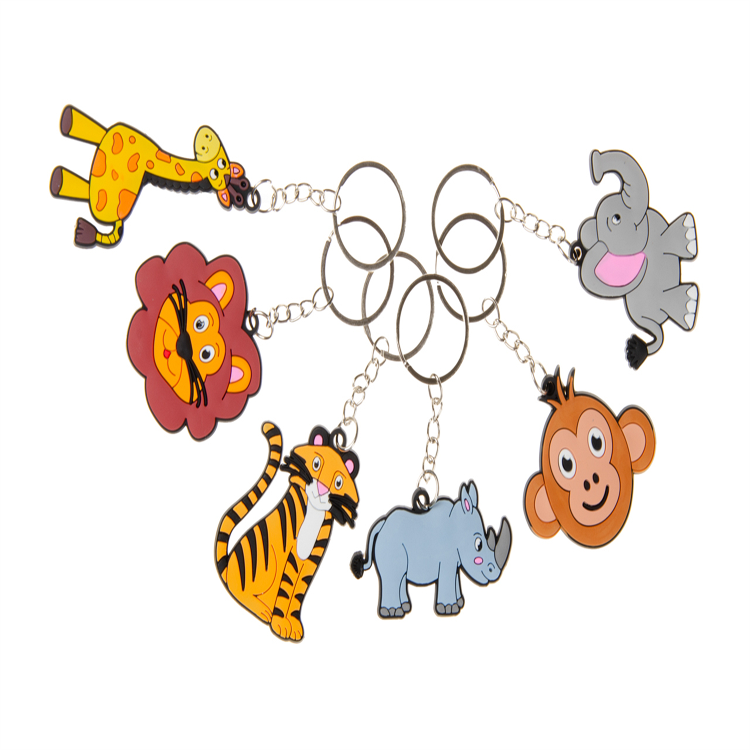 Single Wild Animal Design Keychain - Keys Backpack Rear-View Mirror Gifts - Image 2